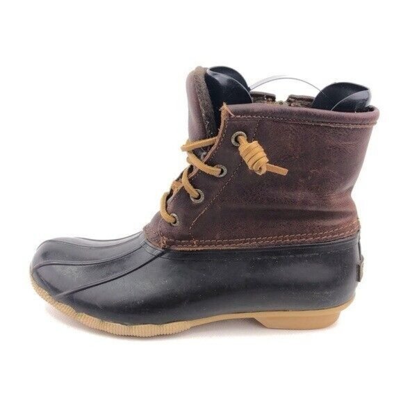 Sperry Saltwater Rain Ankle Boots 7 - Picture 1 of 12
